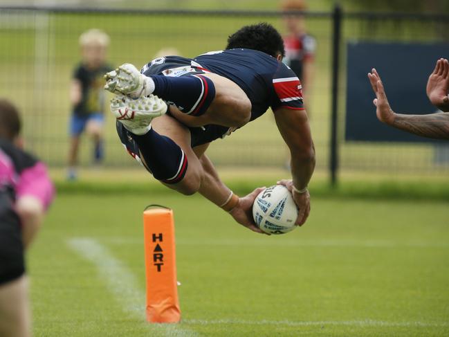 Eddie Aiono scores for Camden. Picture: Warren Gannon Photography