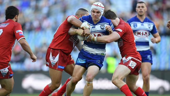 Josh Cleeland during his time at the Bulldogs. Picture: AAP Image