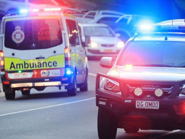 QAS, Queensland ambulance. Picture: Scott Powick