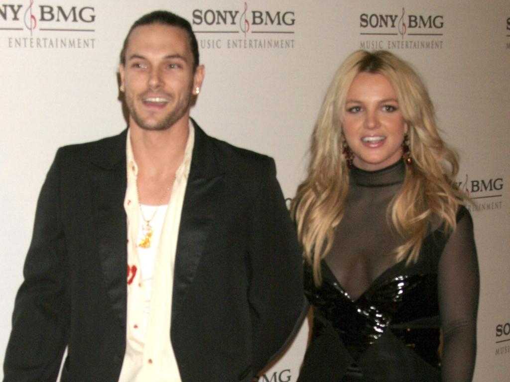 Kevin Federline and Britney Spears during the 2006 Grammy Awards Sony BMG Party at Tropicana Bar in Hollywood, California. Picture: Mirek Towski/FilmMagic