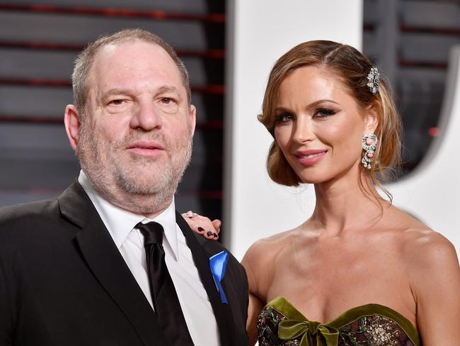 Harvey Weinstein and Georgina Chapman at last year’s Vanity Fair Oscar party. Picture: Getty Images