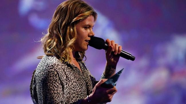 Winner ... Conrad Sewell takes home Song of the Year. Picture: Graham Denholm/Getty Images