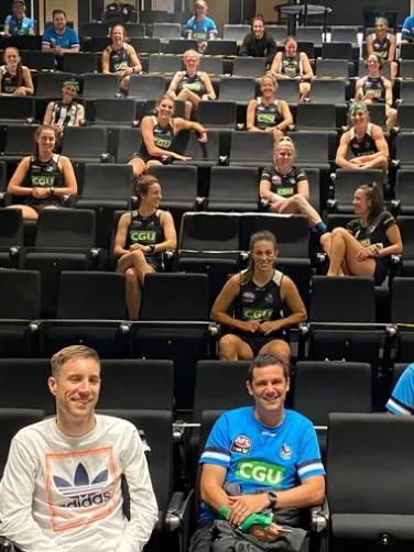 Ex-rifleman Joel Sardi was able to share his experience with quadriplegia and overcoming adversity with the group on the Squad Day. Picture: Supplied