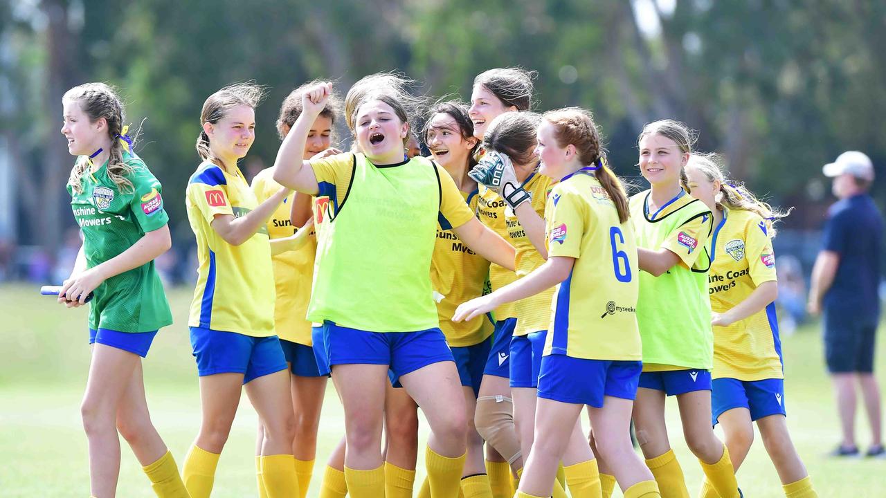 SOCCER: U 13 girls, Kawana V Maroochydore. Picture: Patrick Woods.