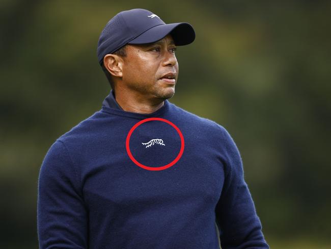 PACIFIC PALISADES, CALIFORNIA - FEBRUARY 16: Tiger Woods of the United States reacts to his shot from the sixth tee during the second round of The Genesis Invitational at Riviera Country Club on February 16, 2024 in Pacific Palisades, California. Ronald Martinez/Getty Images/AFP (Photo by RONALD MARTINEZ / GETTY IMAGES NORTH AMERICA / Getty Images via AFP)