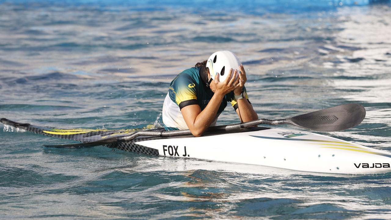 Australia’s Jess Fox wins Bronze for her run. Picture: Alex Coppel