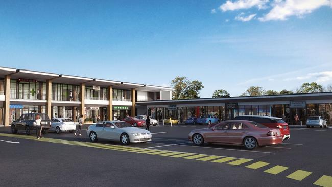 Artists impression of the new Woolworths shopping centre development at Dakabin.