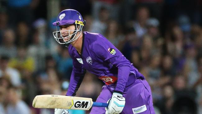 Alex Hales during one of his previous BBL stints for Hobart.