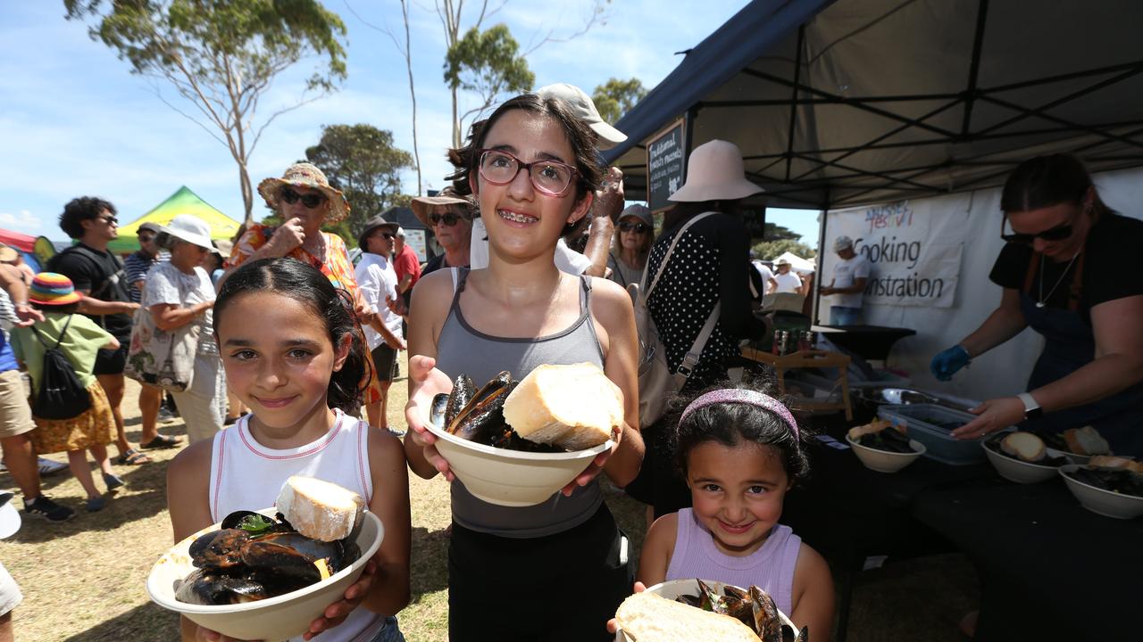 Aliyah, 10, Zara, 13, and Mila, 6. Picture: Mike Dugdale