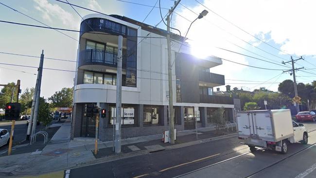 The development property in Moonee Ponds, Melbourne. Picture: Google