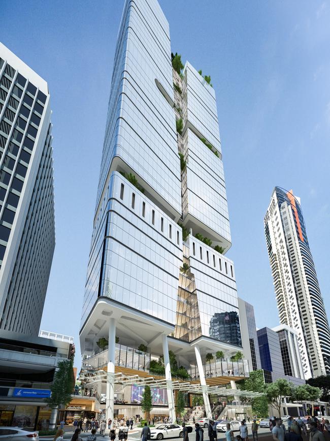 An artist's impression of 360 Queen St, Brisbane CBD.