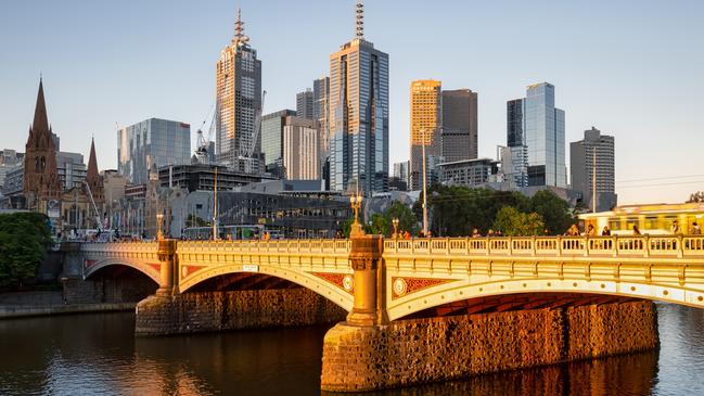 This image was captured at Melbourne, Australia at sunset moment, from where can see the whole city center in the middle. The river in picture is famous Yarra River.Escape 13 October 2024Cover StoryPhoto - iStock