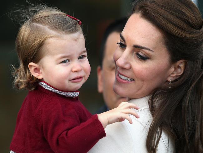 The Duchess of Cambridge and Princess Charlotte in Canada in October 2016. Picture: Chris Jackson/Getty Images.