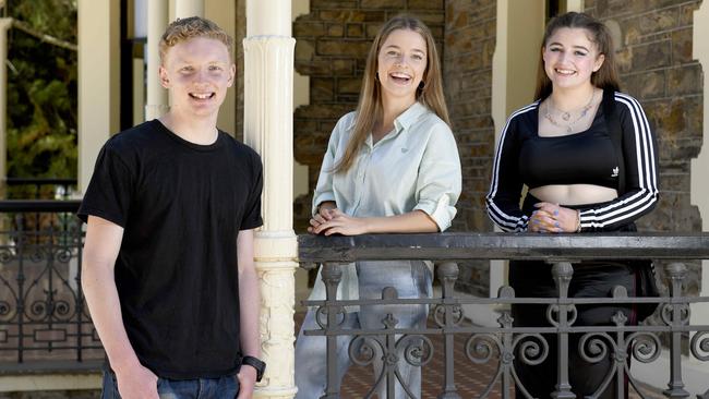 Dylan Holland, Maya Mason and Brontâ de Zwart were among SA’s top IB students in 2021. Picture: Naomi Jellicoe