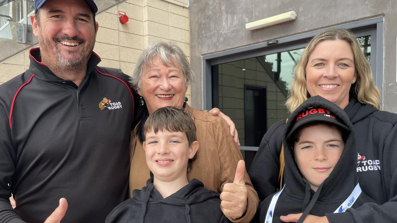 Back left, Luke, Wendy and Anita with (front) Jake and Will Zeremes.