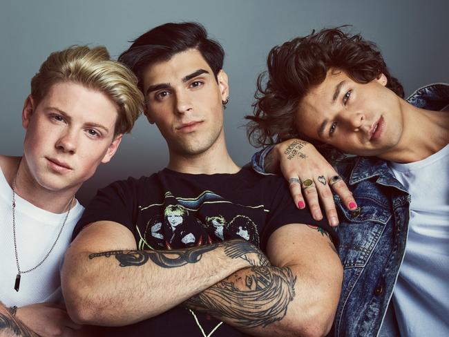 Aussie band Darling Brando -  from left - Alex Mather, Vlado Saric and Tom Jay Williams.