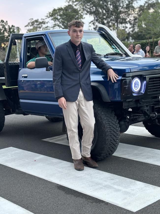 The students of Aldridge State High School arriving at their formal.