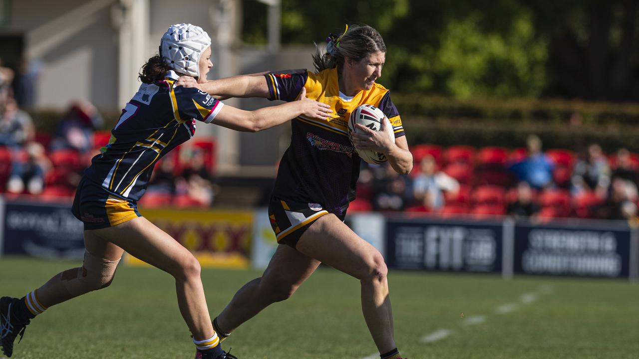 Kim Dore of Gatton in the 2024 grand final. Picture: Kevin Farmer