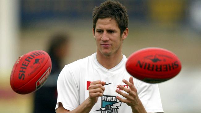 Former AFL premiership player Aaron Shattock remains in a critical condition after he was crushed by an excavator on Sunday. Picture: Supplied