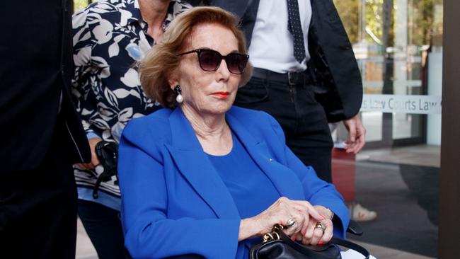 Former ABC chair Ita Buttrose leaves the Federal Court after a tense cross-examination. Picture: NewsWire / Nikki Short