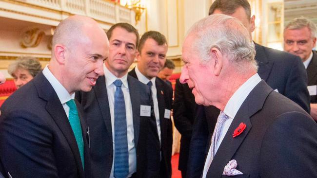 Matt Kean meeting King Charles ahead of COP 27. Picture: Twitter