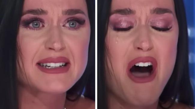 Katy Perry broke down on Australian Idol.