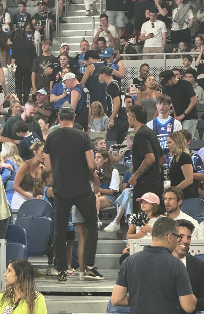 Ugle-Hagan was cheering on Melbourne United. Picture: Instagram