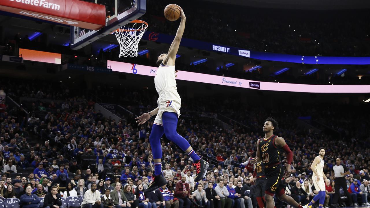 Something a little more familiar from big Ben during the Sixers domination of Cleveland. Picture: AP