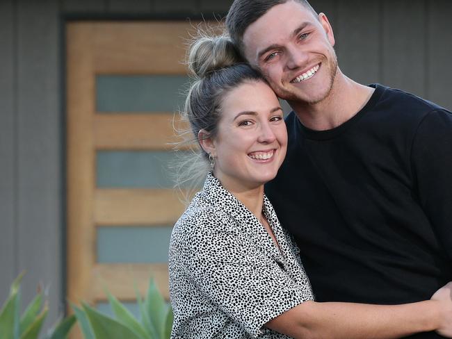 First Home Buyers, Shay Southern, 25 and her partner Dan Alvarez, 25, have just purchased their first home together in Bowen Mountain at the base the Blue Mountains. Picture: David Swift