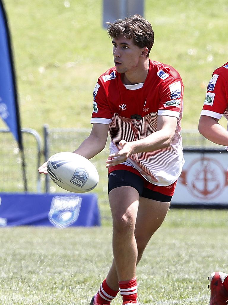 Cooper Barlow from Malta. Under 18 Boys Malta v Maori Harmony Nines Rugby League. Picture: John Appleyard