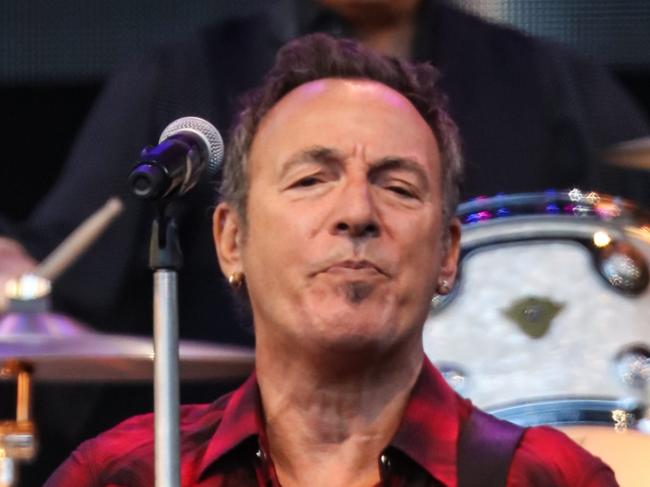 NO ON SALES FOR NEWS CORP USE ONLY MELBOURNE, AUSTRALIA - FEBRUARY 2: Bruce Springsteen and the E Street Band perform at AAMI Park on February 2 2017