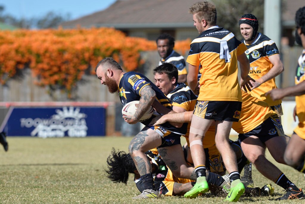 Josh Bainbridge of Highfields against Gatton in TRL President's Cup reserve grade rugby league at Herb Steinohrt oval, Sunday, June 17, 2018. Picture: Kevin Farmer