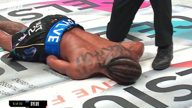 One of the most brutal boxing knockouts you will see. Photo: DAZN.