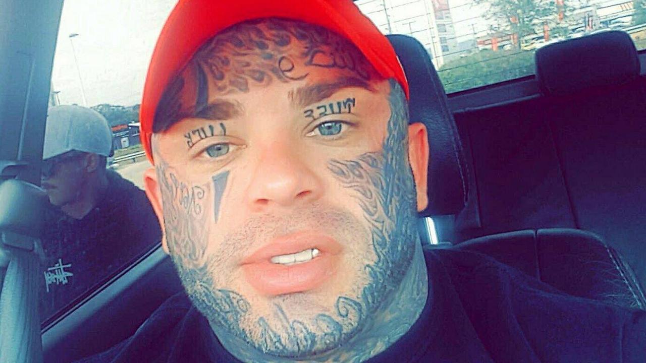 Troy Fornaciari, Finks bikie, wants his face tattoos removed | news.com ...