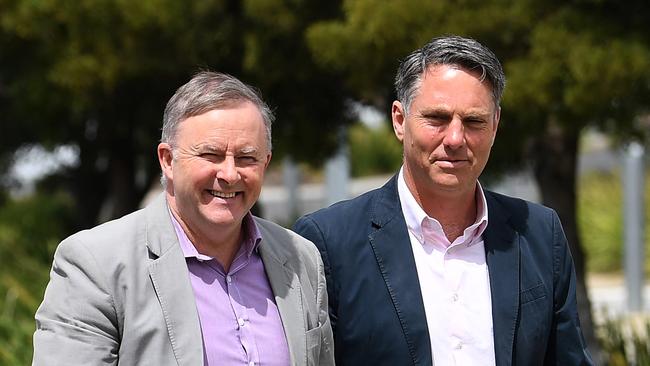 Anthony Albanese (left) and Deputy Leader Richard Marles have stood by Mr Byrne and his position in Canberra