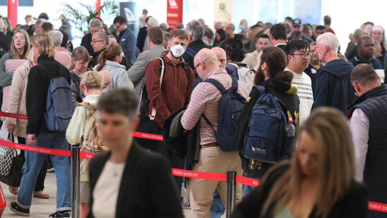 Qantas said the breach was flagged when a person ‘inadvertently’ passed through the security screening unnoticed. Picture: NCA NewsWire / David Crosling