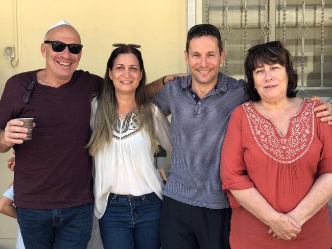 10/10/2023 Galit Carbone, 66, (woman in red) who was born and raised in Sydney before settling in Israel in her late teens, was killed by Hamas on Saturday. Galit was a mother of three and grandmother of two. Picture: supplied