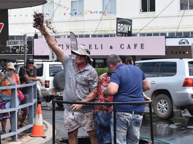 The Apple and Grape Festival grape crush, 1 March, 2024