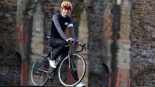 Transgender cyclist Emily Bridges is believed to be only athletle left in the study. Picture: Andy Jones.