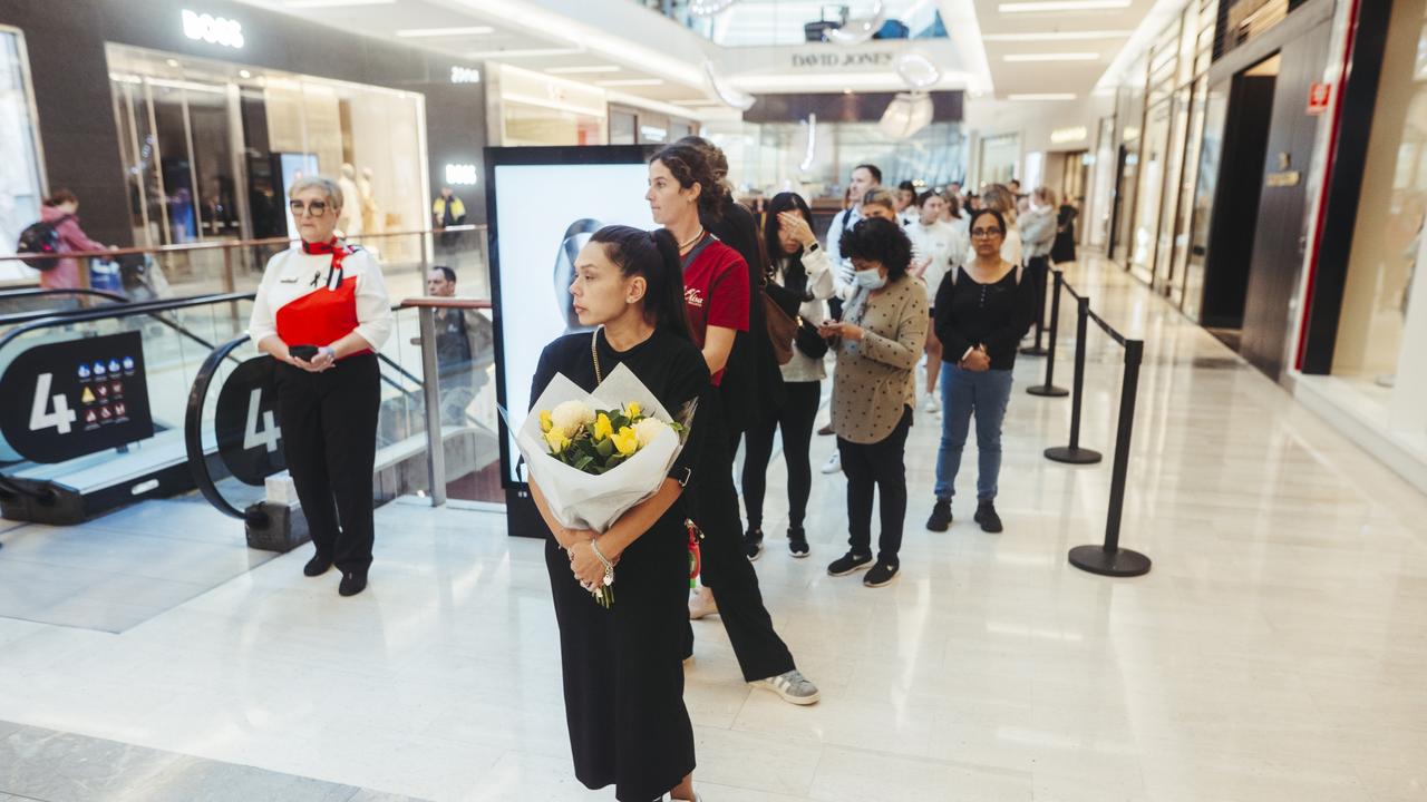 Community members attended the centre for a day of reflection. Picture: NCA NewsWire / Dion Georgopoulos