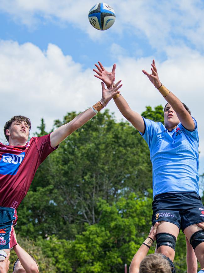 NSW won the first battle with Queensland in the annual U15s series. Pictures: Supplied: James Auclair/Reds Media