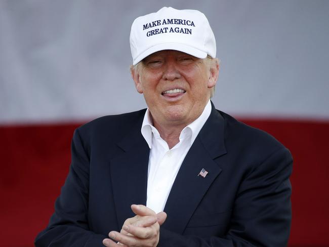 Donald Trump also campaigning in Florida on Wednesday. Picture: AFP