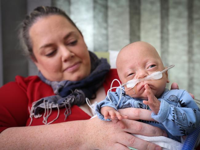 After arriving three months early, Oskar continues to defy the odds. Picture: David Caird