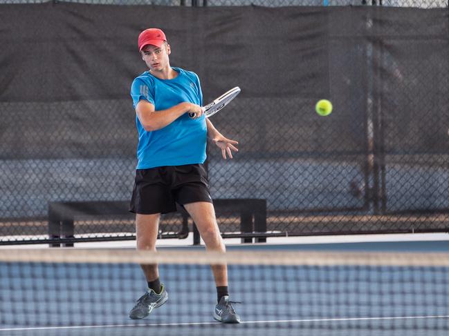 Cooper Wilkinson (AUS) took on Corban Crowther (NZL) during the second round of qualifying. Picture: Pema Tamang Pakhrin.