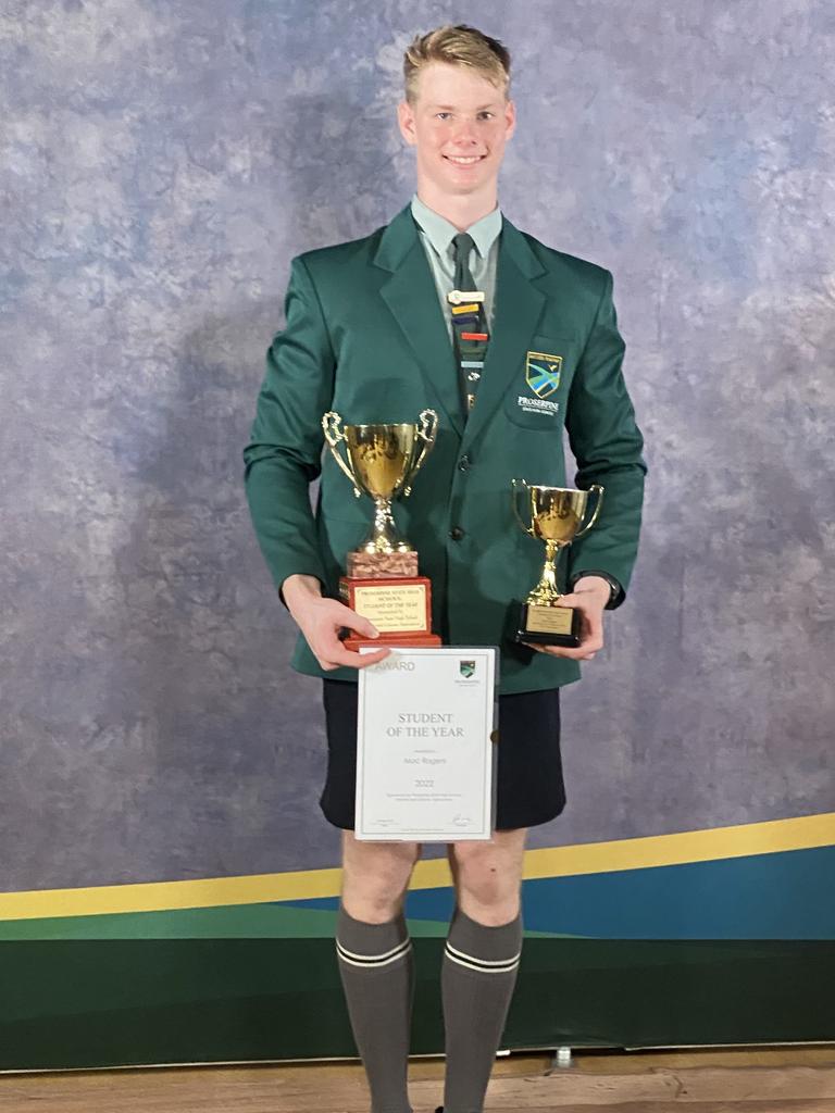 Past Proserpine student Mac Rogers, who now studies engineering at UQ, has won both a tech competition and a gymnastics record in the same year. Picture: Supplied