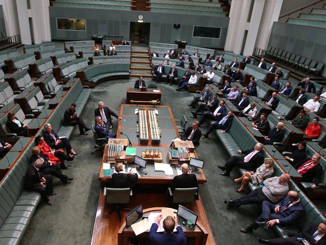 The House of Representatives is set to grow from 150 to 152 MPs. Picture: Kym Smith