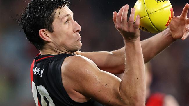 MELBOURNE, JULY 1, 2023: AFL Football Round 16 - Essendon V Port Adelaide at the MCG. Sam Weideman of the Bombers in action. Picture: Mark Stewart