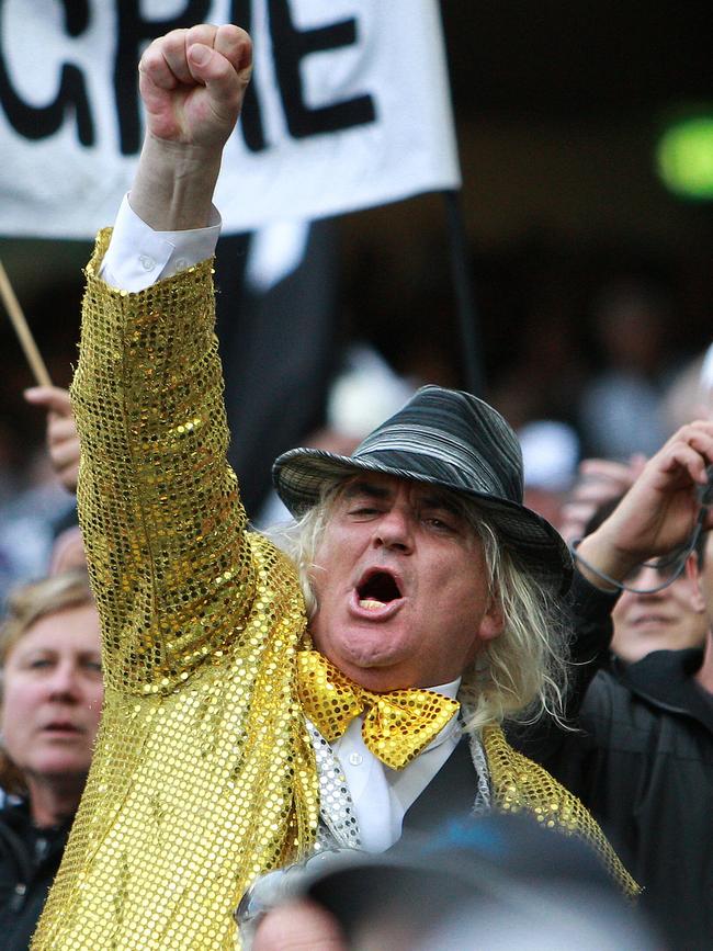 In the early 2000s, Jeffrey Corfe reinvented himself as ‘Joffa’ the Collingwood superfan and became a ‘cult icon’ for the club.