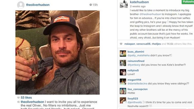 Kate’s social media welcome to her brother, Oliver.