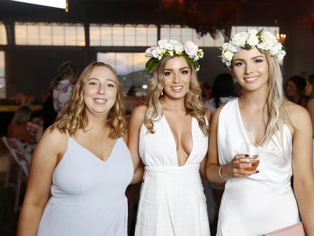 SOCIALS - Be Hers - change lives, end slavery event / ball at PW3, Hobart last night. (L-R) Jessica Wiggins of Geilston Bay, Kielan Belbin of Melbourne, Mackensie Belbin of Acton. Picture: MATT THOMPSON